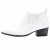 Women's Croc Embellished Leather Ankle Boots - White - Size 3
