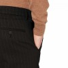 Men's Skinny-Fit Wrinkle Free Dress Chino - Black Pinstripe - 36'' Waist