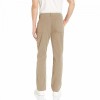 Men's Athletic-Fit Stretch Canvas Trousers - Light Khaki - 30'' Waist