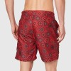Men's Bermuda Printed Swim Shorts - Red - 2XL