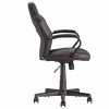 Faux Leather Mid Back Gaming Chair - Black