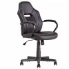 Faux Leather Mid Back Gaming / Office Chair - Black