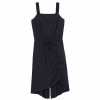 Women's Ruched Detail Sleeveless Dress - Navy - Size 12