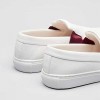 Womens Low-Top Sneakers in Slip-on Skate Style - White - Size 7