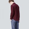 Men's Pure Cotton Formal Shirt - Wine - 16.5