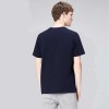 Men's Textured Chest Panel T-Shirt - Blue - Medium