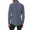 Men's Standard-Fit Long-sleeve Printed Poplin Shirt - XSmall