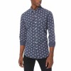 Men's Standard-Fit Long-sleeve Printed Poplin Shirt - XSmall