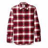 Men's Slim-Fit Long-sleeve Brushed Flannel Shirt - XSmall