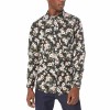 Men's Standard-fit Long-sleeve Printed Poplin Shirt - Medium