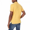 Men's Slub Short Sleeve Polo Shirt - Gold - Medium