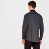 Men's Regular Fit Contrast Collar Long Sleeve Formal Shirt - 14.5''