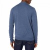 Men's Lightweight Bomber Sweater - Merino Wool/Acrylic - Denim - Extra Small