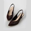 Women's Kitten Heel Point Toe Sling Back Shoes - Size 7