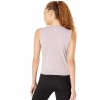 Women's Soft Pima Cotton Stretch Yoga Front-tie Sleeveless Tank Shirt - Size 22