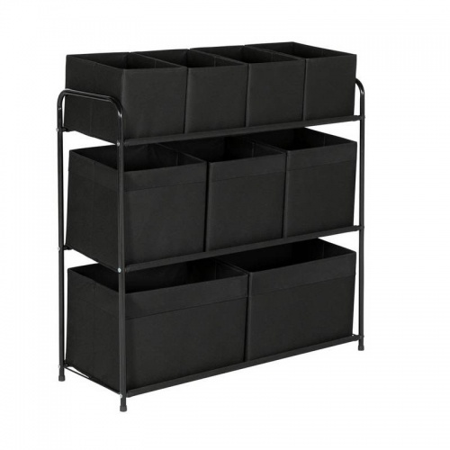 Argos Home 9 Box Storage Unit - Black