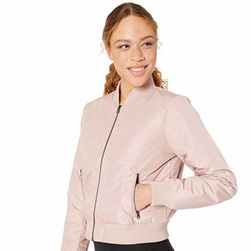 Women's Core 10 Insulated Puffer Cropped Bomber Jacket - Rose - Medium (8-10)
