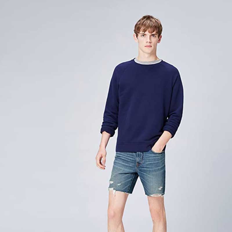 Men's Cut Off Denim Shorts - Blue - 36'' Waist